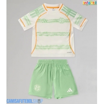 Camisa de time de futebol Celtic Replicas 3º Equipamento Infantil 2025-26 Manga Curta (+ Calças curtas)